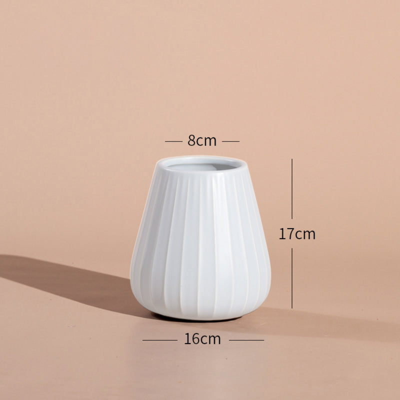 Decor Pot - Ceramic flower vase for home decor, office and gifting | Room decoration items