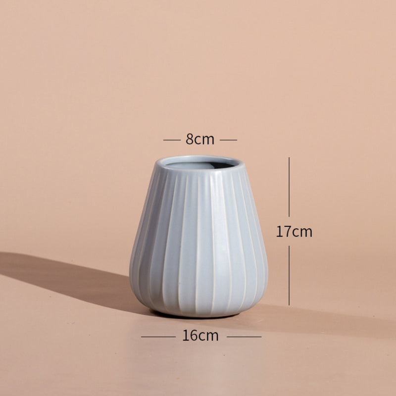 Decor Pot - Ceramic flower vase for home decor, office and gifting | Room decoration items