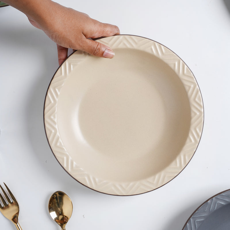 Deep Pasta Plate - Serving plate, pasta plate, lunch plate, deep plate | Plates for dining table & home decor