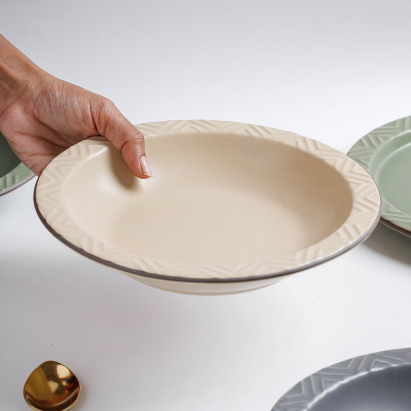 Deep Pasta Plate - Serving plate, pasta plate, lunch plate, deep plate | Plates for dining table & home decor