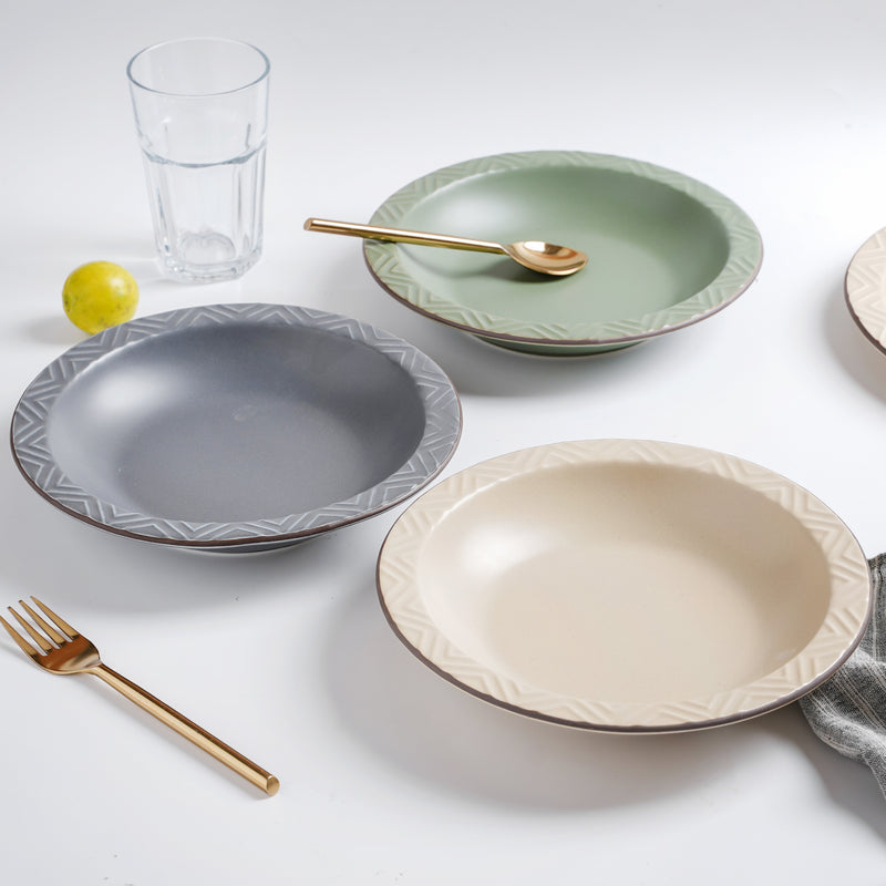 Deep Pasta Plate - Serving plate, pasta plate, lunch plate, deep plate | Plates for dining table & home decor