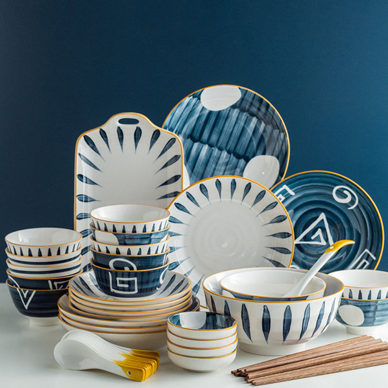 Ceramic Bowls Nitori 680 ml - Bowl, ceramic bowl, serving bowls, ramen bowl, noodle bowl, salad bowls, bowl for snacks, large serving bowl | Bowls for dining table & home decor