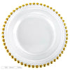 Gold Detailed Glam Charger Plate 10 Inch - Serving plate, lunch plate, ceramic dinner plates| Plates for dining table & home decor