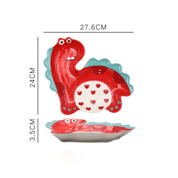 Dinosaur Dishes Fiesta - Serving plate, small plate, snacks plates | Plates for dining table & home decor