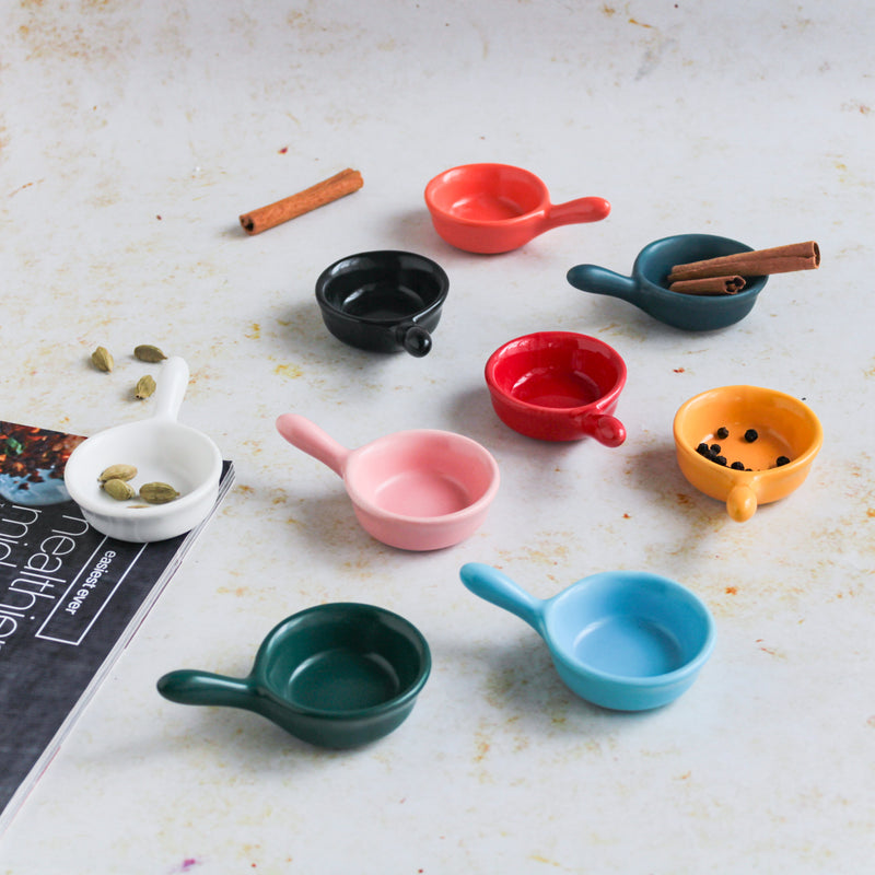 Dip Bowl Set of 9 - Bowl, ceramic bowl, dip bowls, chutney bowl, dip bowls ceramic | Bowls for dining table & home decor 