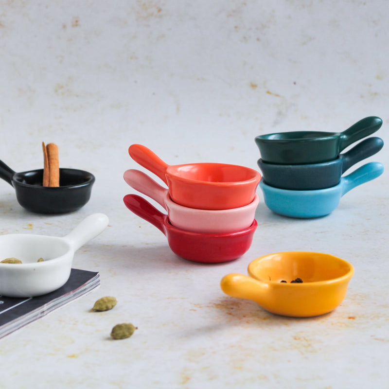 Dip Bowl Set of 9 - Bowl, ceramic bowl, dip bowls, chutney bowl, dip bowls ceramic | Bowls for dining table & home decor 