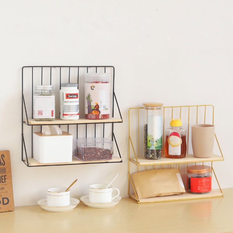 Double Decker Rack - Wall shelf and floating shelf | Shop wall decoration & home decoration items