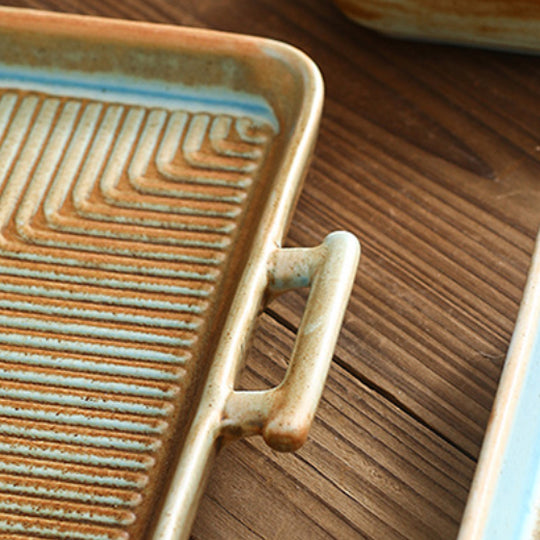 Earthy Tray - Ceramic platter, serving platter, fruit platter | Plates for dining table & home decor