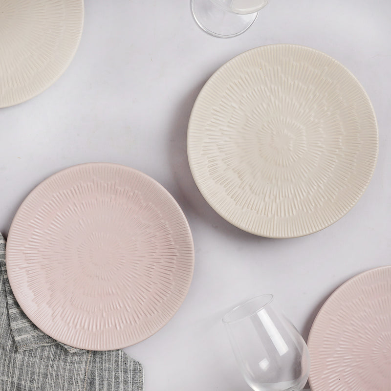 Embossed Plate - Serving plate, snack plate, dessert plate | Plates for dining & home decor