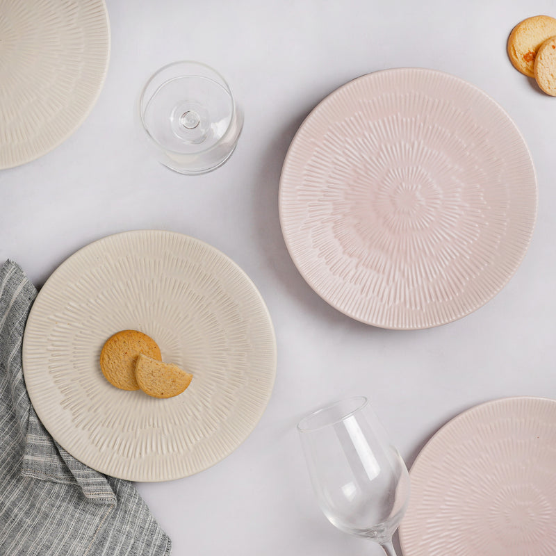Embossed Plate - Serving plate, snack plate, dessert plate | Plates for dining & home decor