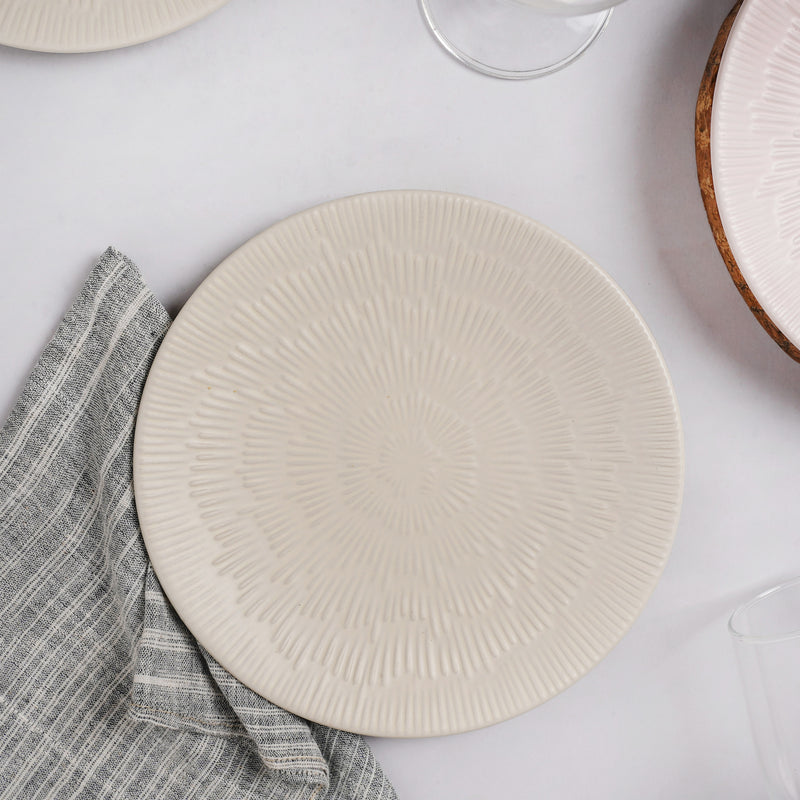 Embossed Plate - Serving plate, snack plate, dessert plate | Plates for dining & home decor