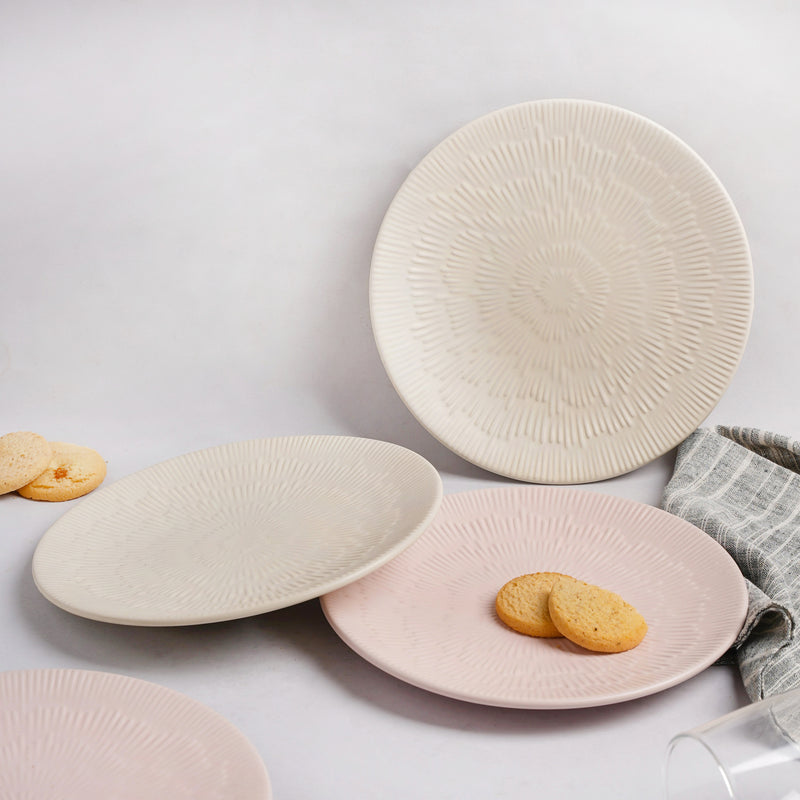 Embossed Plate - Serving plate, snack plate, dessert plate | Plates for dining & home decor