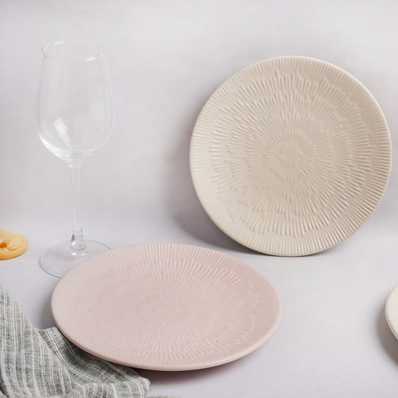 Embossed Plate - Serving plate, snack plate, dessert plate | Plates for dining & home decor
