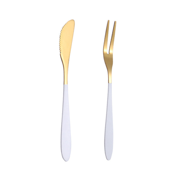 Colored Knife And Fork Set