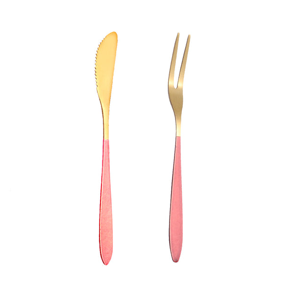 Colored Knife And Fork Set