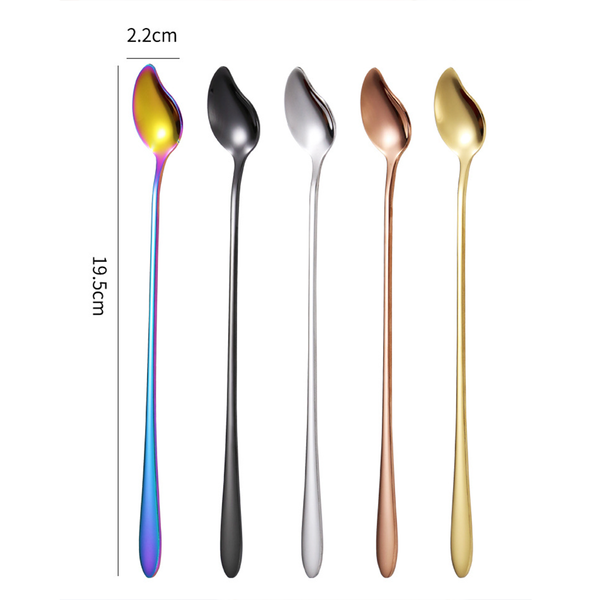 GRÄWE Espresso Spoon, 6 Pieces, Stainless Steel, Titanium, Lisbon