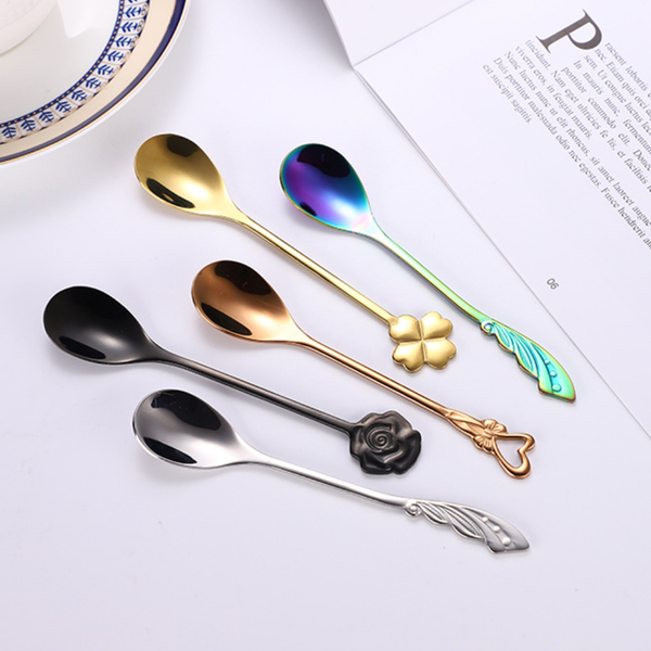 Luxe Stainless Steel Teaspoon Set Of 4 Multicolour