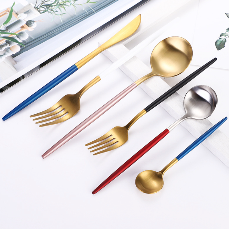 Golden Flatware Set