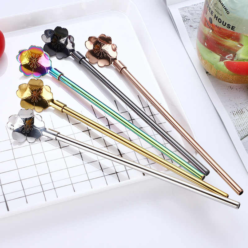 Straw Spoon Set of 2