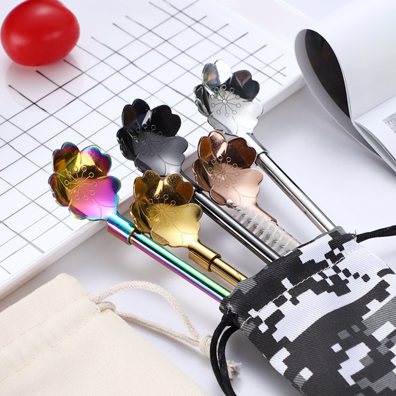 Straw Spoon Set of 2