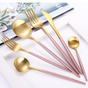 Golden Flatware Set