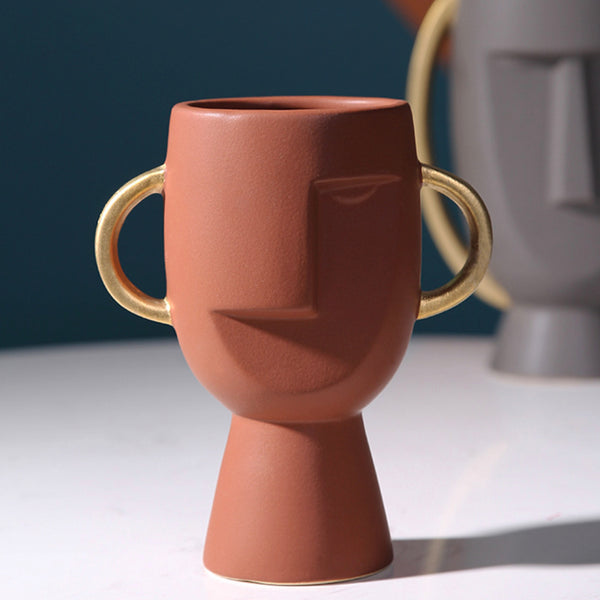 Face Flower Pot - Flower vase for home decor, office and gifting | Home decoration items