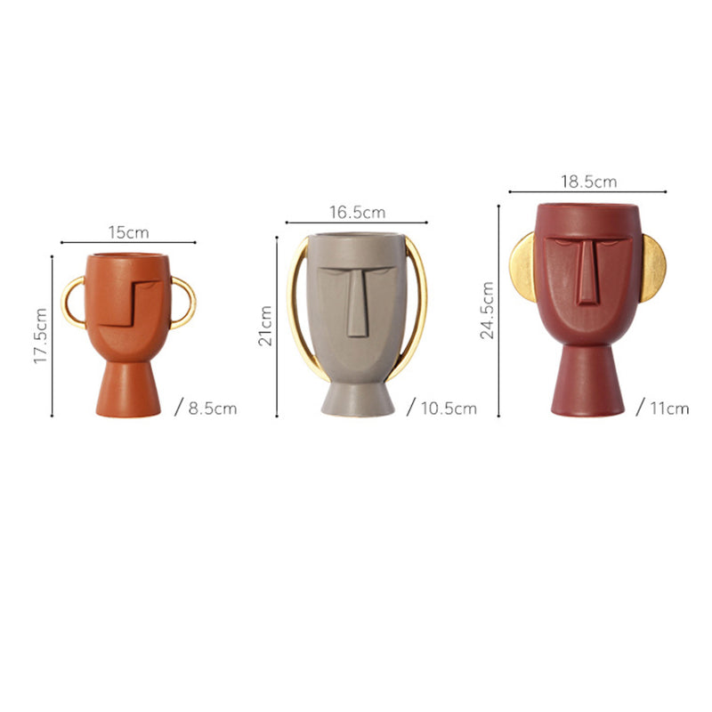 Face Flower Pot - Flower vase for home decor, office and gifting | Home decoration items