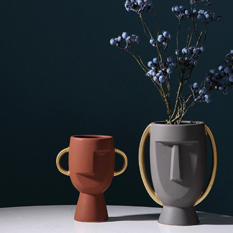 Face Flower Pot - Flower vase for home decor, office and gifting | Home decoration items