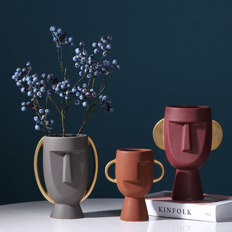 Face Flower Pot - Flower vase for home decor, office and gifting | Home decoration items