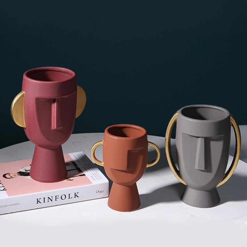 Face Flower Pot - Flower vase for home decor, office and gifting | Home decoration items