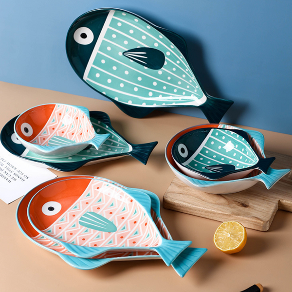Fish Dishes - Serving plate, small plate, snacks plates | Plates for dining table & home decor