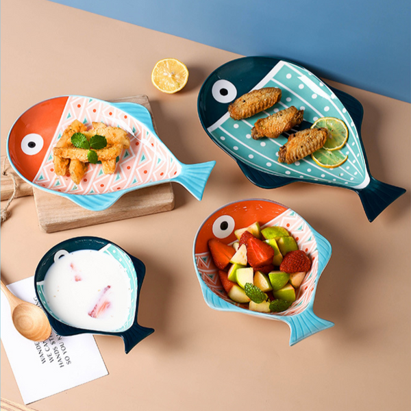 Fish Dishes - Serving plate, small plate, snacks plates | Plates for dining table & home decor