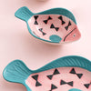 Fish Dishes Pink - Bowl,ceramic bowl, snack bowls, curry bowl, popcorn bowls | Bowls for dining table & home decor