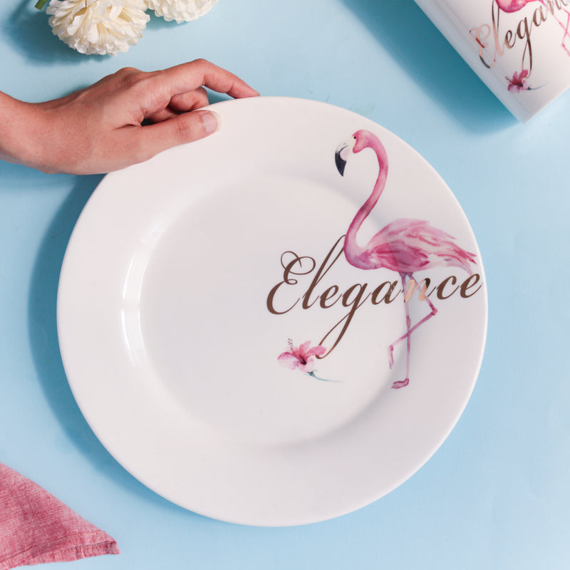 Flamingo Plate - Serving plate, snack plate, dessert plate | Plates for dining & home decor