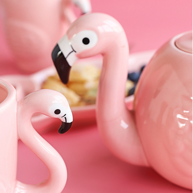 Flamingo Teapot - Teapot, kettle, tea kettle | Teapot for Dining table & Home decor
