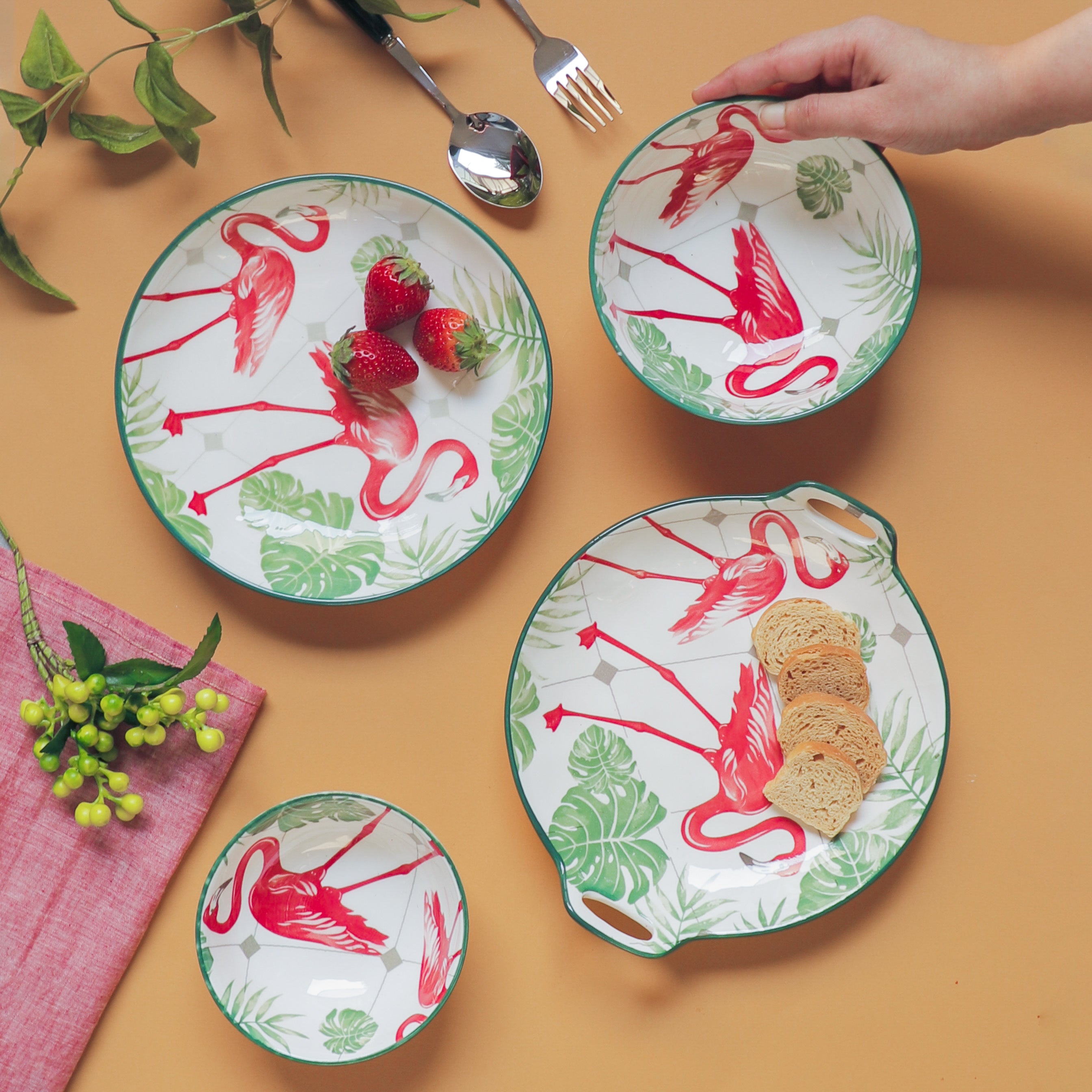 Flamingo Crockery Fiesta