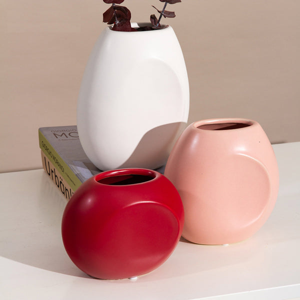 Flat Vase For Flowers - Flower vase for home decor, office and gifting | Home decoration items
