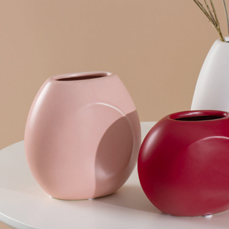 Flat Vase For Flowers - Flower vase for home decor, office and gifting | Home decoration items