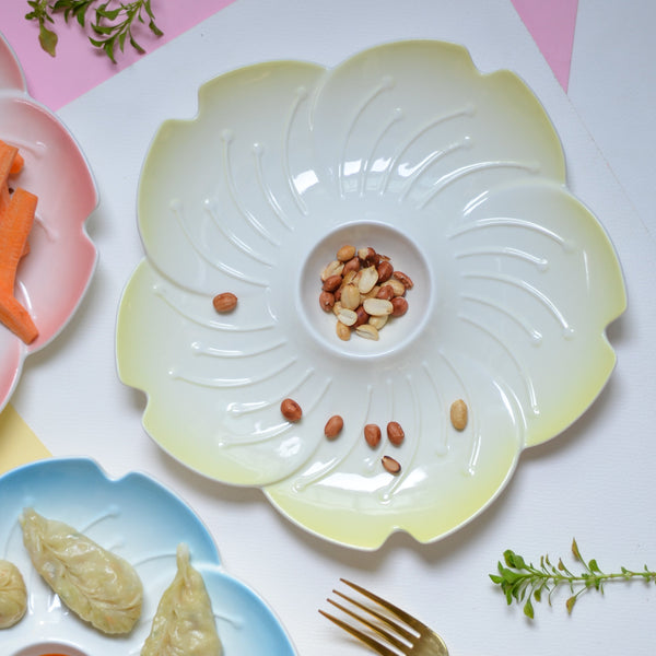 Floral Platter - Serving plate, small plate, snacks plates | Plates for dining table & home decor