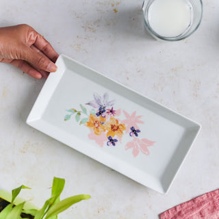 Floral Serving Plate