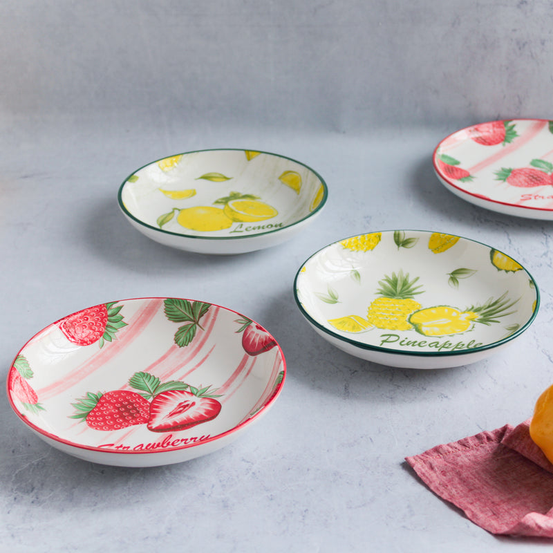 Fresh Fruit Plate Small - Serving plate, snack plate, dessert plate | Plates for dining & home decor