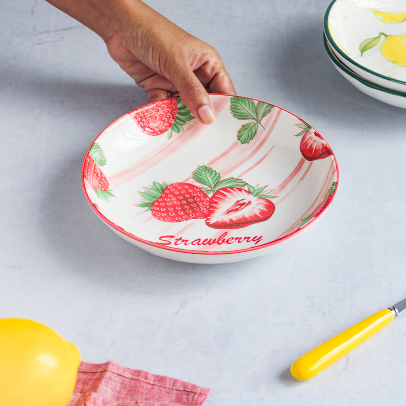 Fresh Fruit Plate Small - Serving plate, snack plate, dessert plate | Plates for dining & home decor