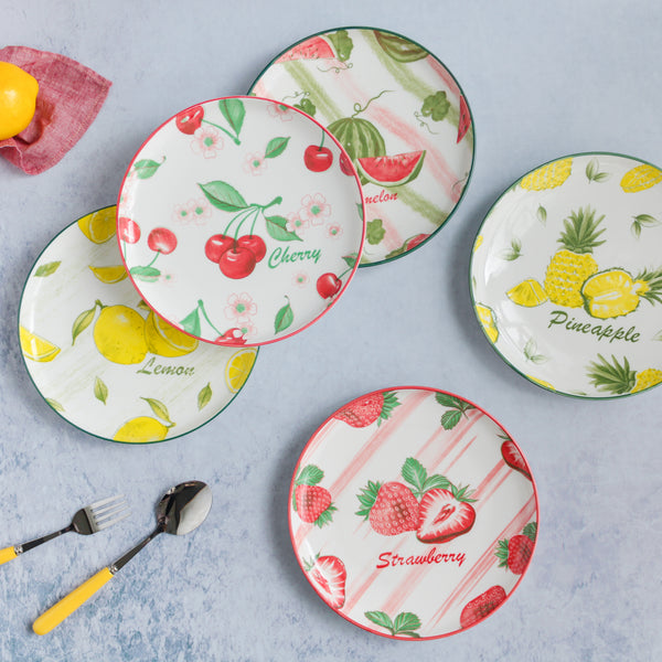Fruit Design Plate - Serving plate, snack plate, dessert plate | Plates for dining & home decor