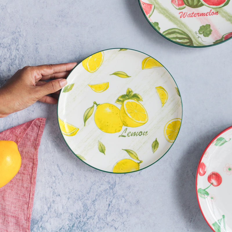 Fruit Design Plate - Serving plate, snack plate, dessert plate | Plates for dining & home decor