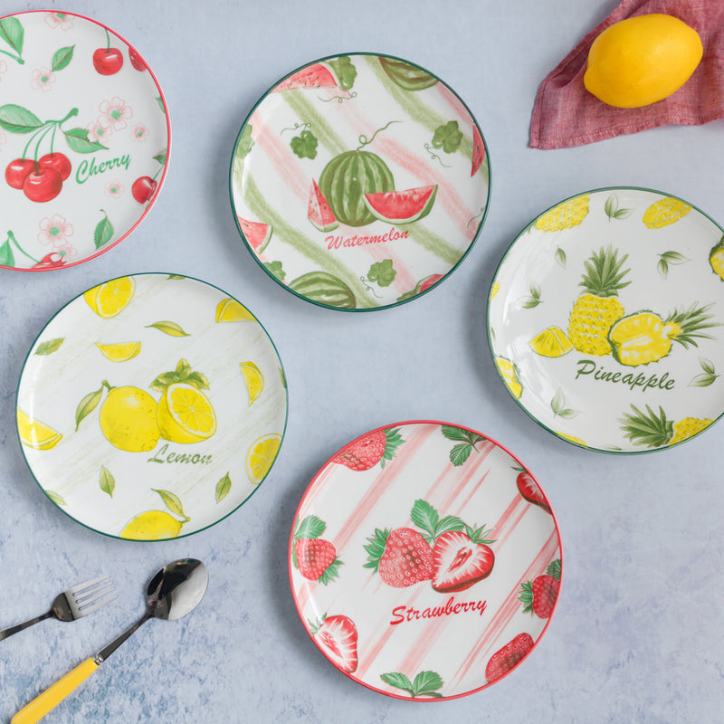 Fruit Design Plate - Serving plate, snack plate, dessert plate | Plates for dining & home decor