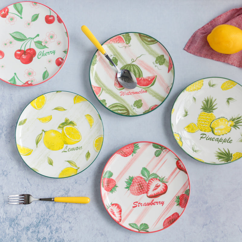 Fruit Design Plate - Serving plate, snack plate, dessert plate | Plates for dining & home decor