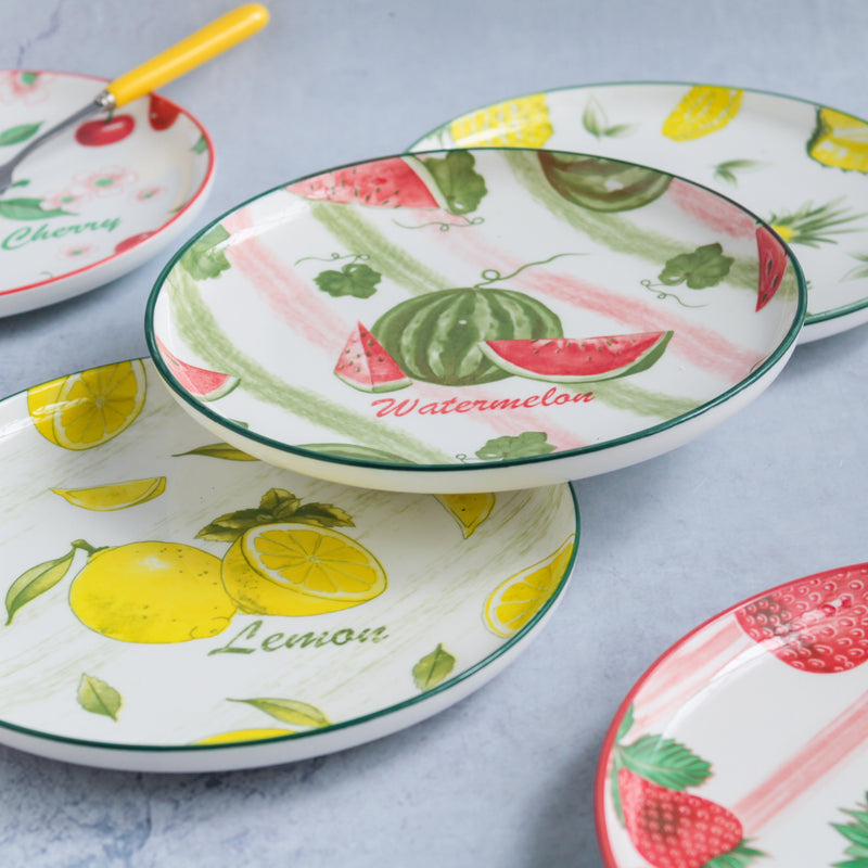 Fruit Design Plate - Serving plate, snack plate, dessert plate | Plates for dining & home decor