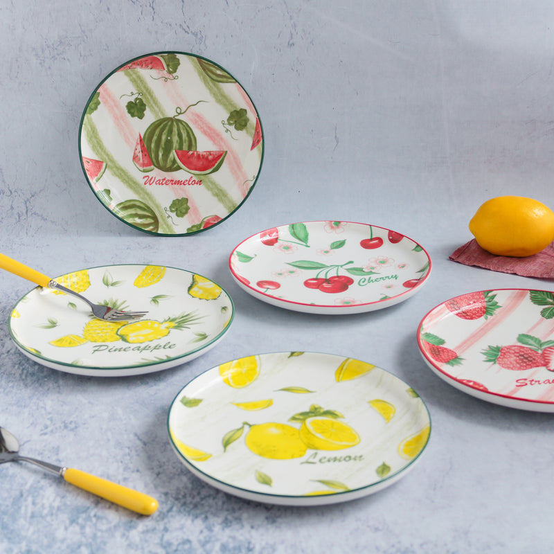 Fruit Design Plate - Serving plate, snack plate, dessert plate | Plates for dining & home decor