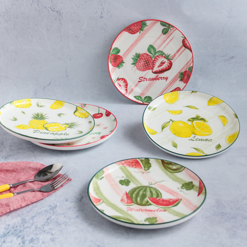 Fruit Design Plate - Serving plate, snack plate, dessert plate | Plates for dining & home decor