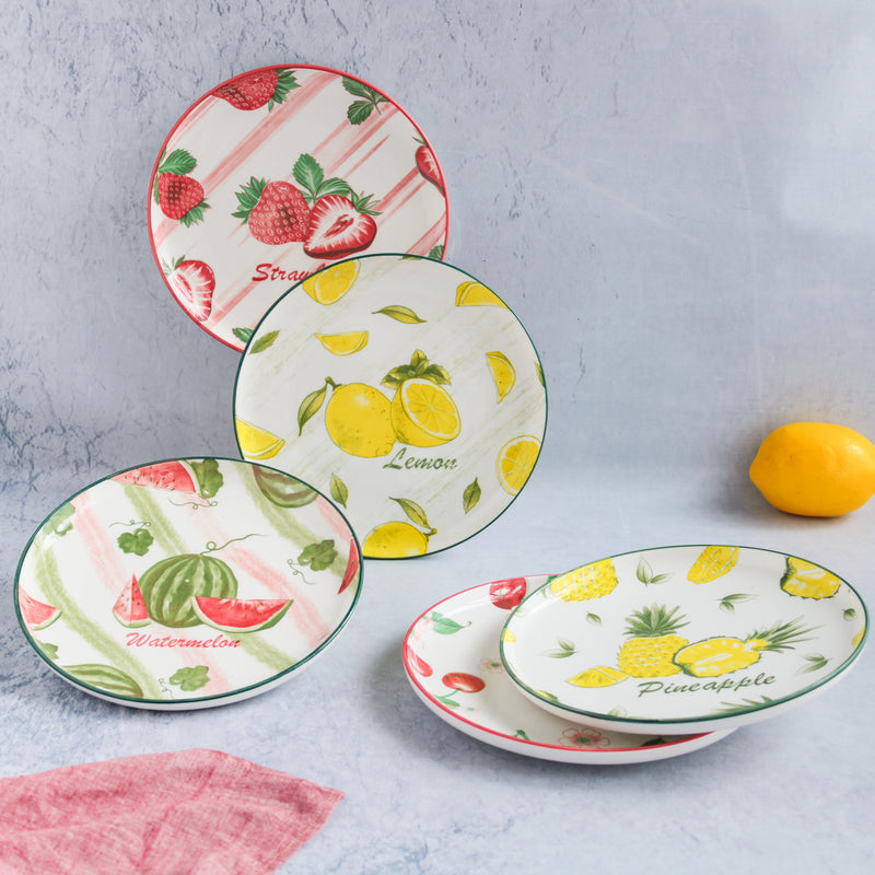 Fruit Design Plate - Serving plate, snack plate, dessert plate | Plates for dining & home decor